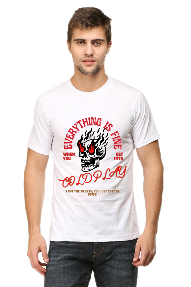 Everything fine - Half sleeves cotton T-shirt