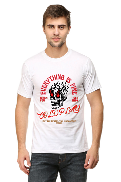 Everything fine - Half sleeves cotton T-shirt