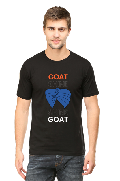 Goat shine Half sleeves Cotton T-shirt