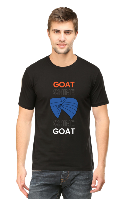 Goat shine Half sleeves Cotton T-shirt