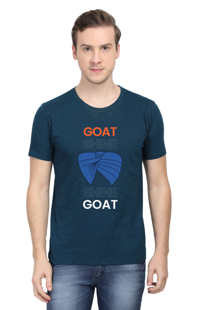 Goat shine Half sleeves Cotton T-shirt