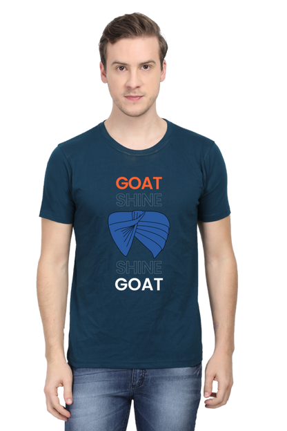 Goat shine Half sleeves Cotton T-shirt