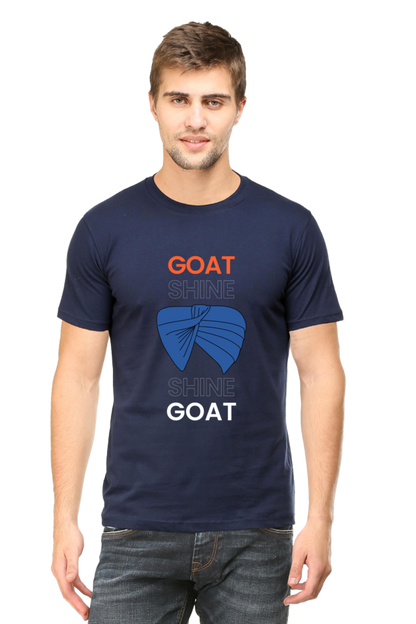 Goat shine Half sleeves Cotton T-shirt