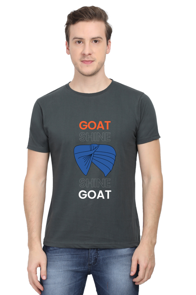 Goat shine Half sleeves Cotton T-shirt