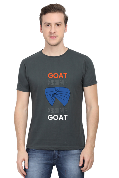 Goat shine Half sleeves Cotton T-shirt