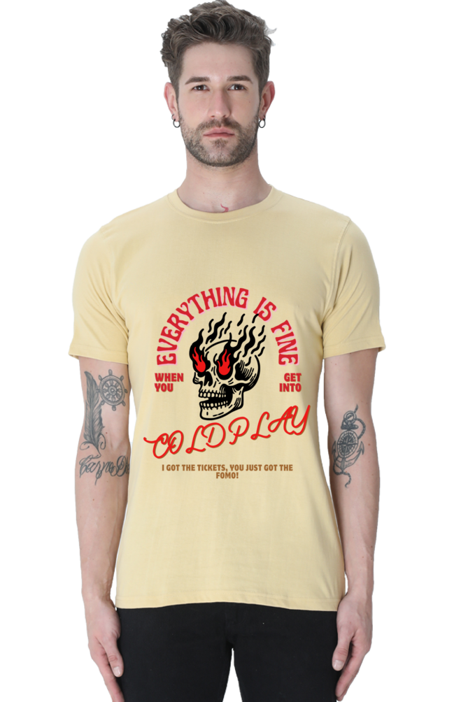 Everything fine - Half sleeves cotton T-shirt