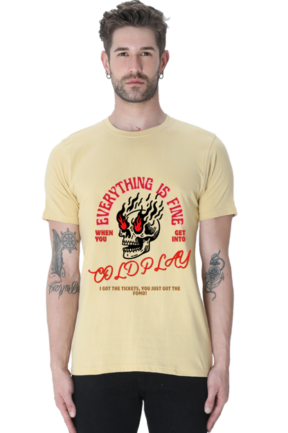 Everything fine - Half sleeves cotton T-shirt