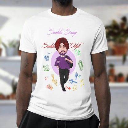 Sadda Swag - Half Sleeves Cotton T-shirt